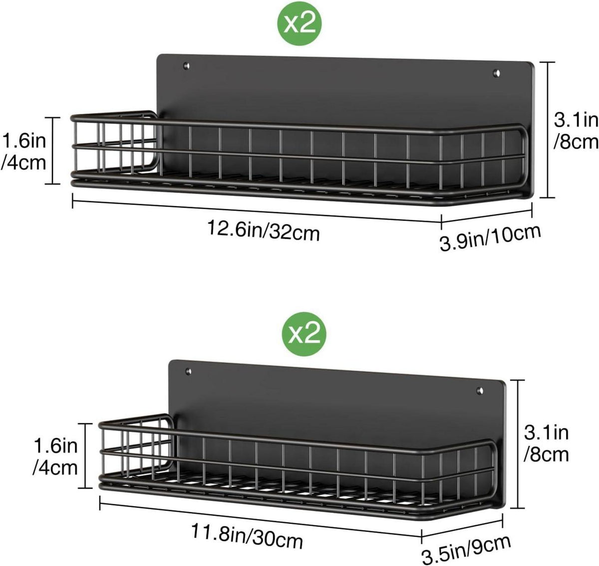 Magnetisches Gewürzregal für Kühlschrank 4 Stück Magnetisch Regal Organizer