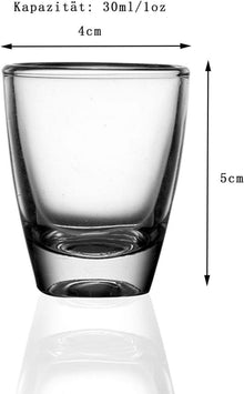 12er Set Shotgläser 3cl Schnapsgläser Dicke Basis