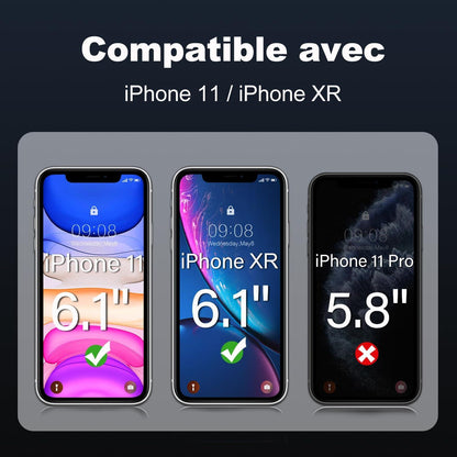 Panzer Schutz Glas iPhone 11 XR Displayschutz 9H Härte 2Pcs