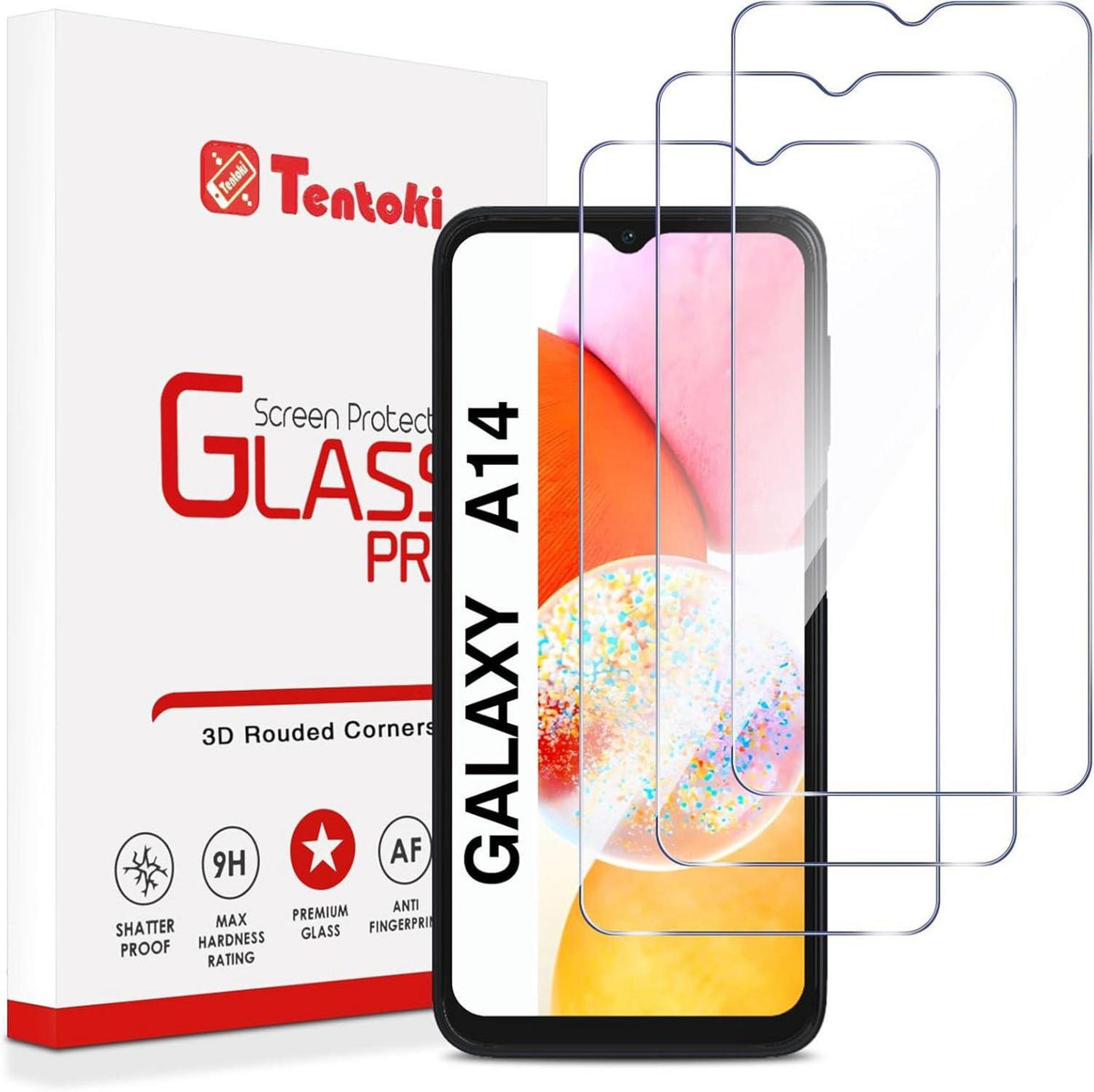 Panzer Schutzfolie Samsung Galaxy A14 5G/4G 3er Set