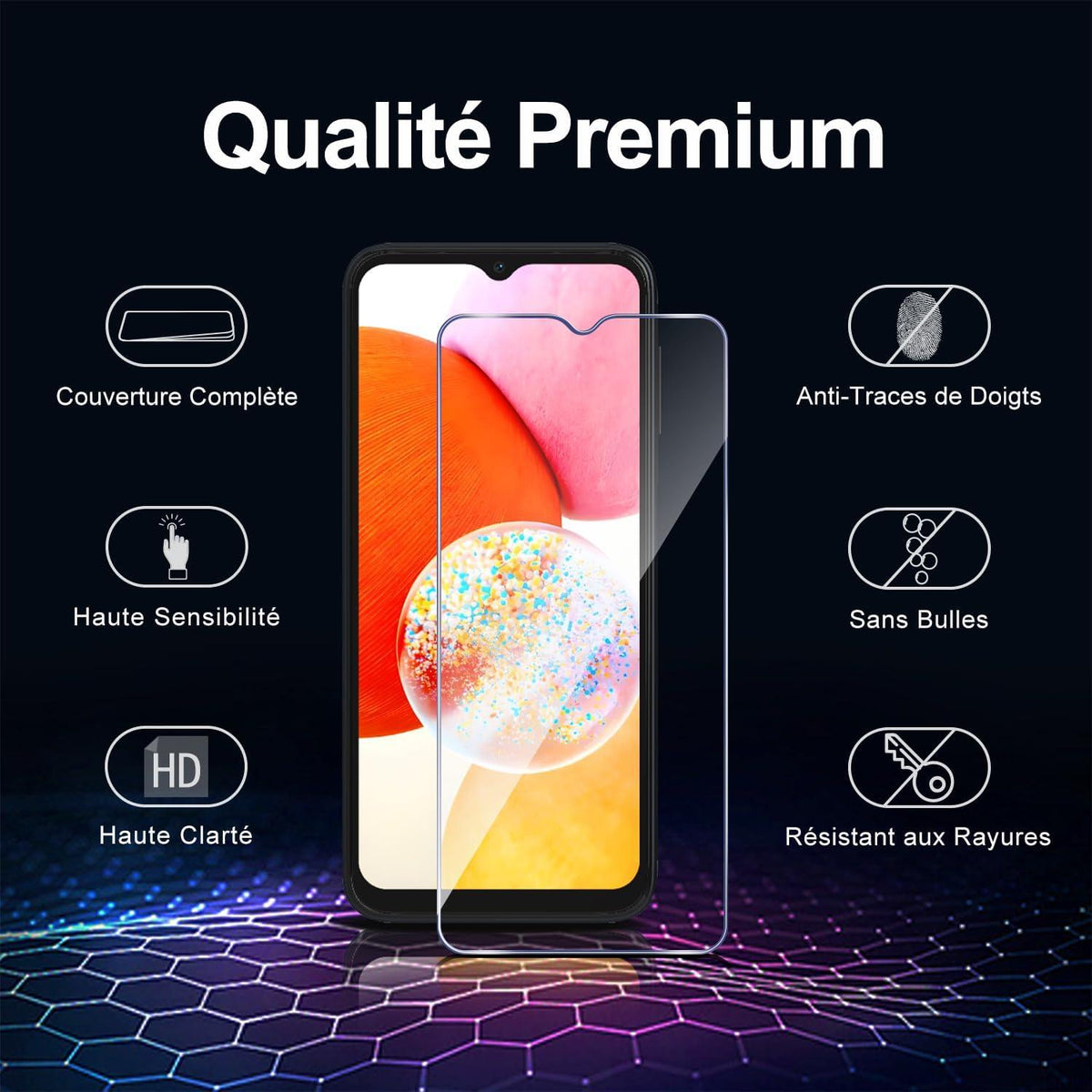 Panzer Schutzfolie Samsung Galaxy A14 5G/4G 3er Set