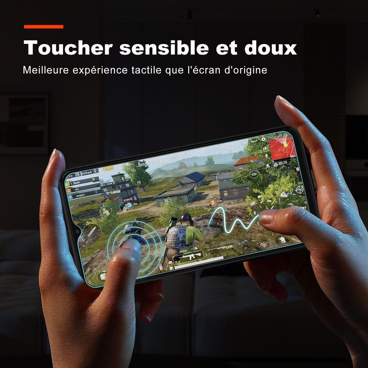 Displayschutz Galaxy A14 5G/4G 3er Pack 9H Härte, Ultra Transparent