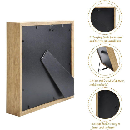 3D Bilderrahmen DIY Befüllbar 20x20 Holz