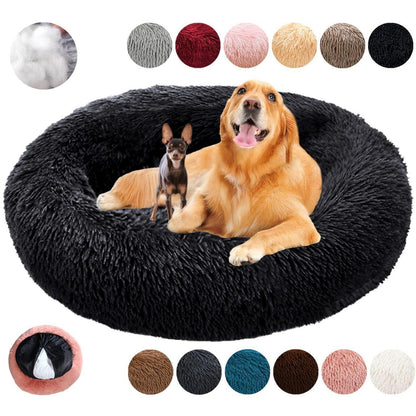 Rundes Hundebett Flauschig Donut – Bequemes Hundesofa 2XL