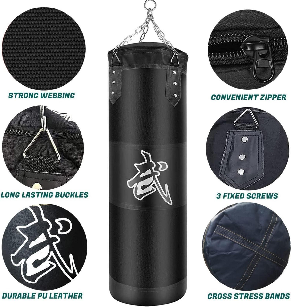 Boxsack Set Heavy Duty Punchingsäcke für Erwachsene & Kinder