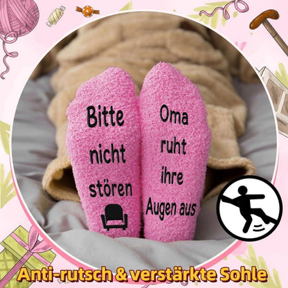 Lustige Oma Geschenk Socken Spruch Bitte nicht stören aus