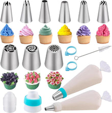 54-teiliges Spritzbeutel Set Edelstahl für Torten & Cupcakes
