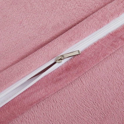Fleece Bettwäsche Set Rosa – Kuschelig & Flauschig 220x240cm
