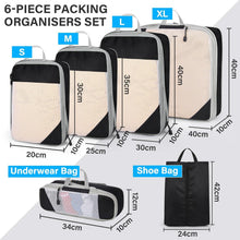 Packwürfel Set mit Kompression 4-teilig/6-teilig - Koffer