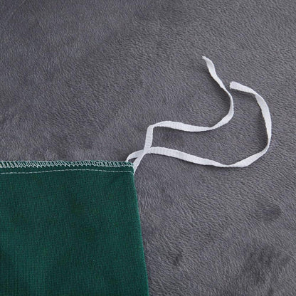 Flauschige Winterbettwäsche-Set Dunkelgrün 135x200 cm