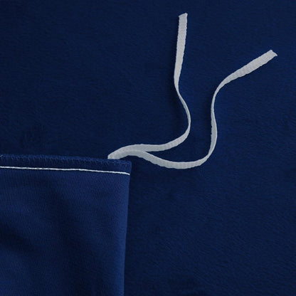 Flauschige Bettwäsche-Set 220x240cm Blau Marine Winterkuscheln
