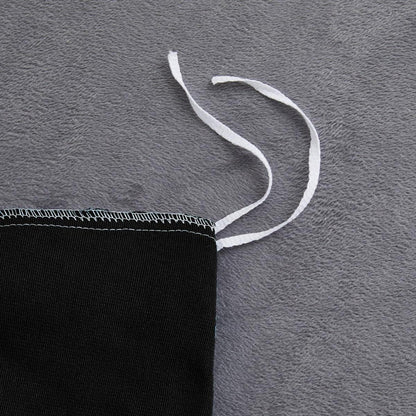 Flauschige Bettwäsche Set 135x200 Schwarz Grau Winter Plüsch