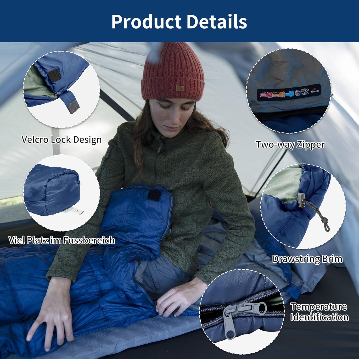 Mumienschlafsack Ultraleicht Wasserdicht Outdoor Wärmender Schlafsack