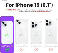 ORNARTO iPhone 15 Silikon Hülle Magnetisch Kalkrosa 6.1 Zoll