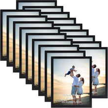 18er Set Bilderrahmen 20x25 cm Schwarz für Wand und Tisch