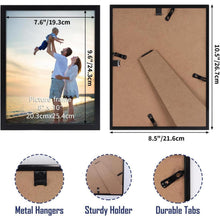 18er Set Bilderrahmen 20x25 cm Schwarz für Wand und Tisch