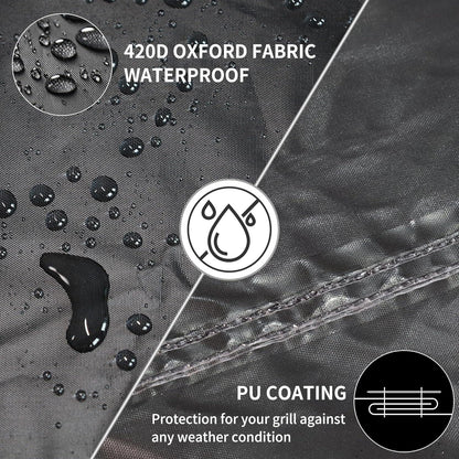 Funshot Grillabdeckung Gasgrill 420D Oxford-Stoff Wasserdicht