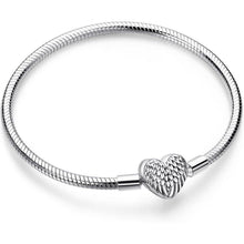 925 Sterling Silber Schlangen Gliederarmband mit Kugelverschluss, Damen Charm Armband