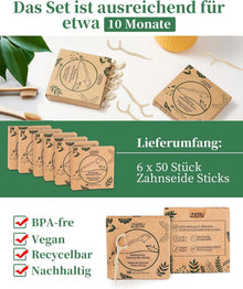 300er Pack Zahnseide Sticks Nachhaltige Floss Zahnsticks