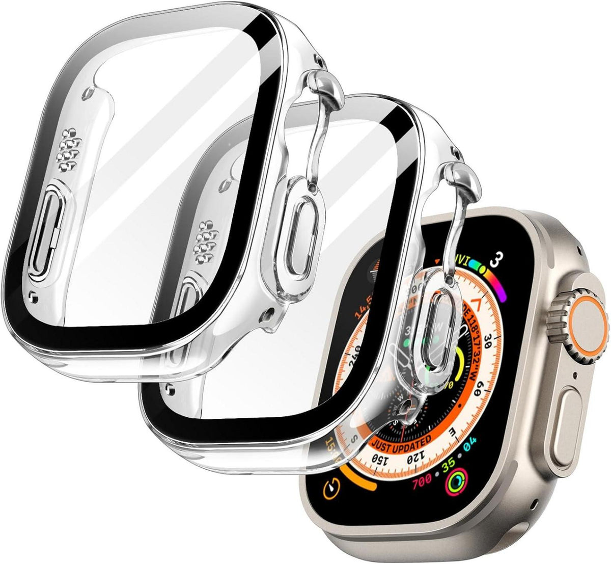 Displayschutz Hülle Apple Watch 2/1 49mm Glasfolie 2