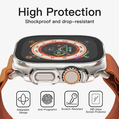 Schutzhülle mit Displayschutz für Apple Watch Ultra 2/1 49mm 2 Stück
