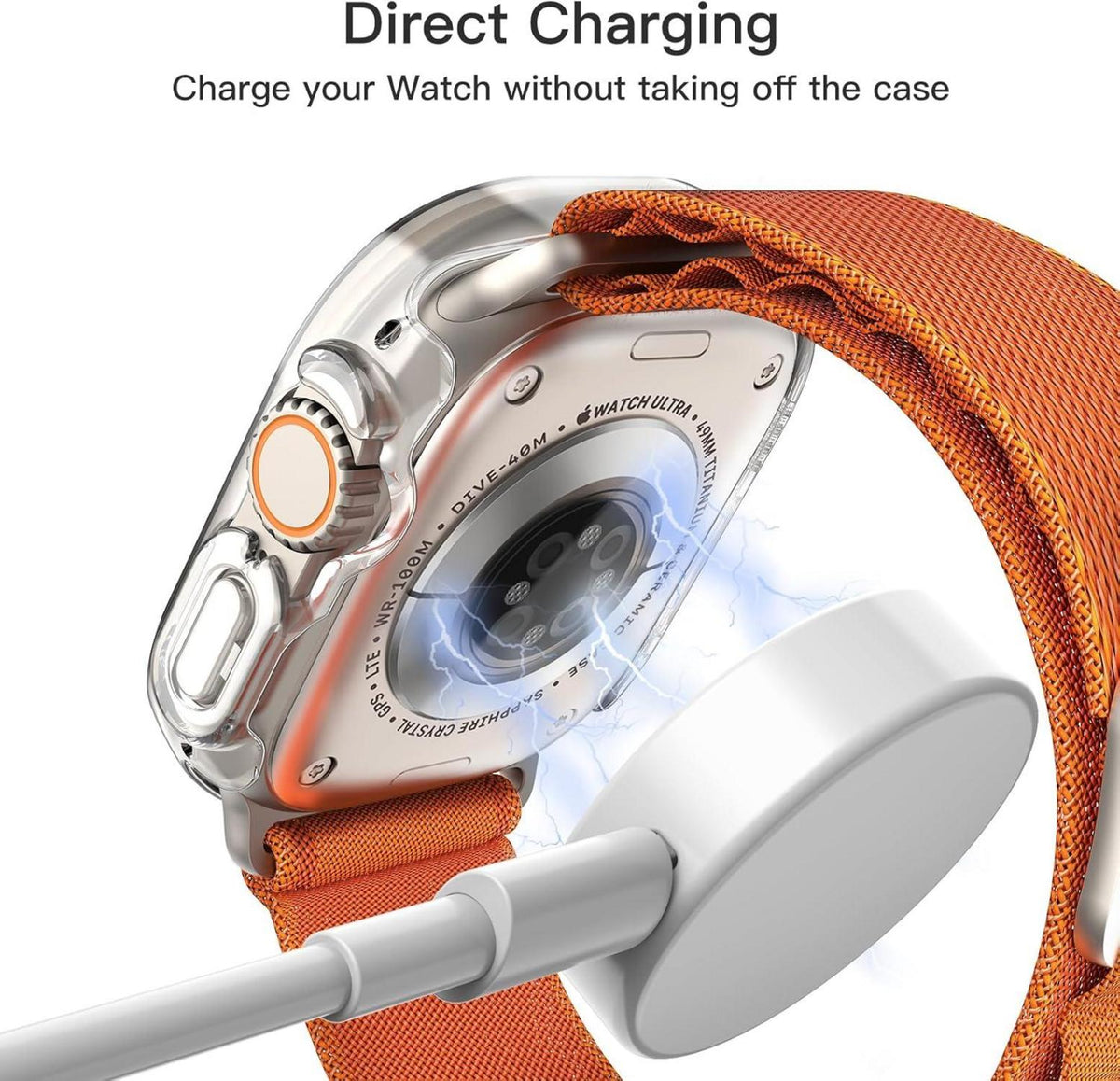Displayschutz Hülle Apple Watch Ultra 2/1 49mm Schutzhülle gehärtetes