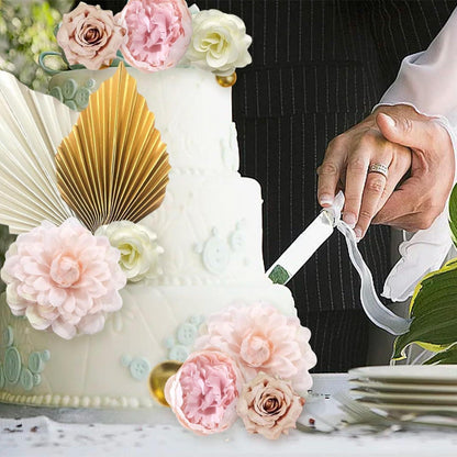 Boho Tortendeko Set 29-teilig für Geburtstag Hochzeit Blumen Palmen