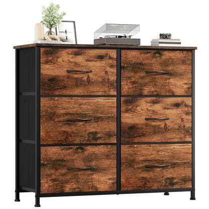 Kommode mit 6 Stoffschubladen – Schlafzimmer Organizer
