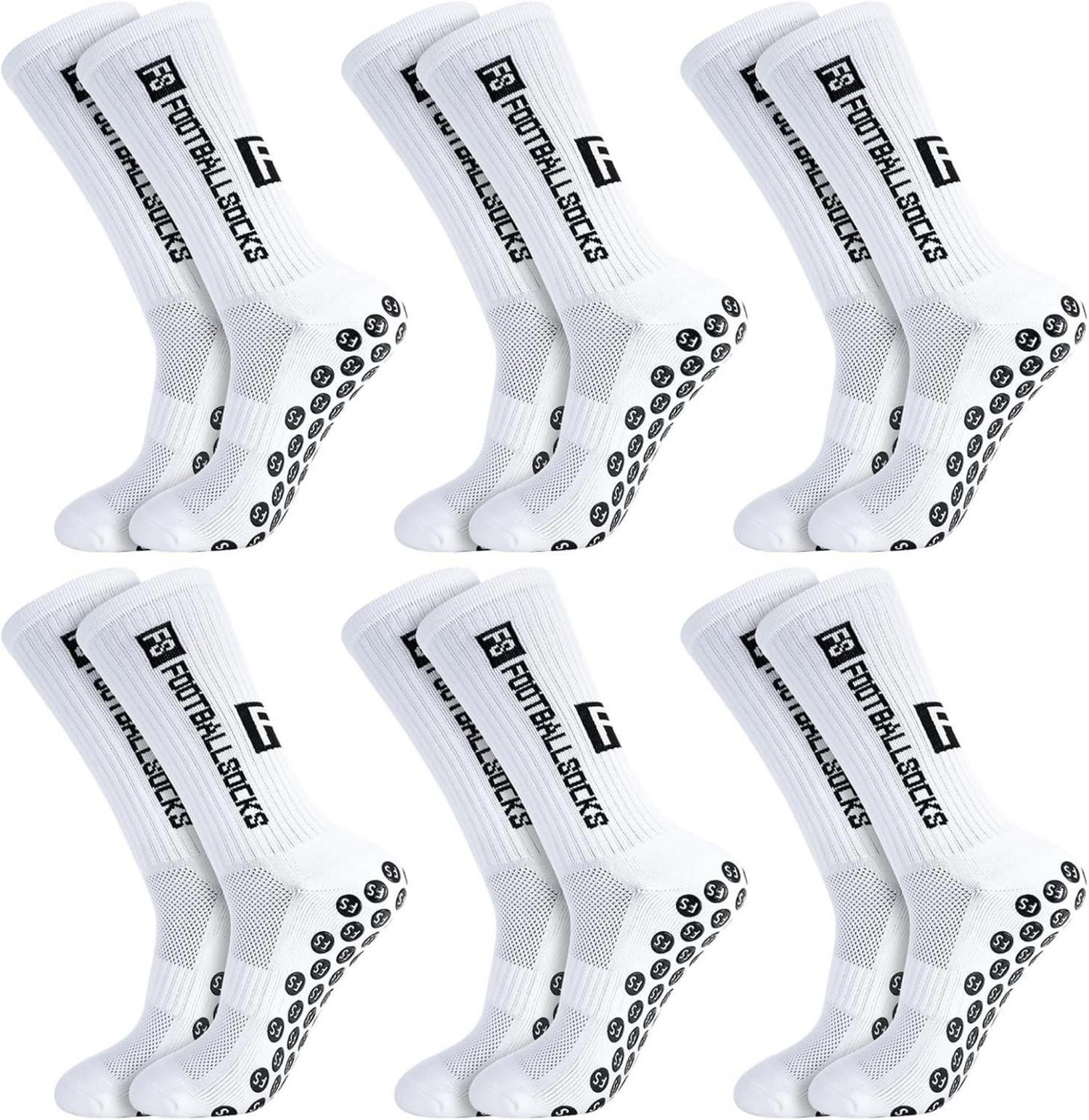 Fußballsocken 6 Paar Sportsocken Anti Rutsch Größe 39-46
