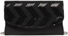 Clutch Damen Kettentasche Brieftasche Umhängetasche Party Pailletten