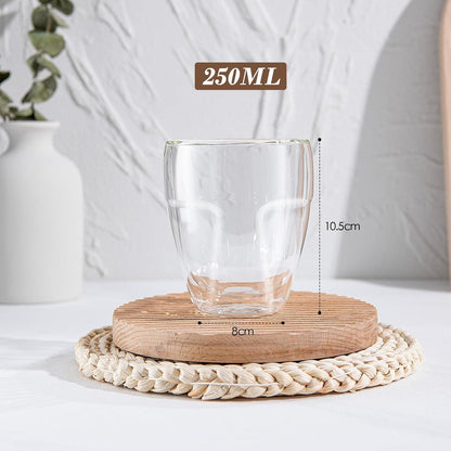 4er Set Latte Macchiato Gläser 250ml Doppelwandig Borosilikatglas