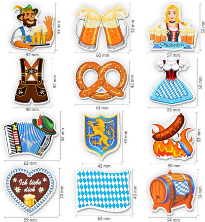 Oktoberfest Papier Konfetti Dirndl Lederhose Bayrische Deko
