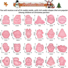 24 Weihnachten Ausstechförmchen Set - Plätzchen Backen Form