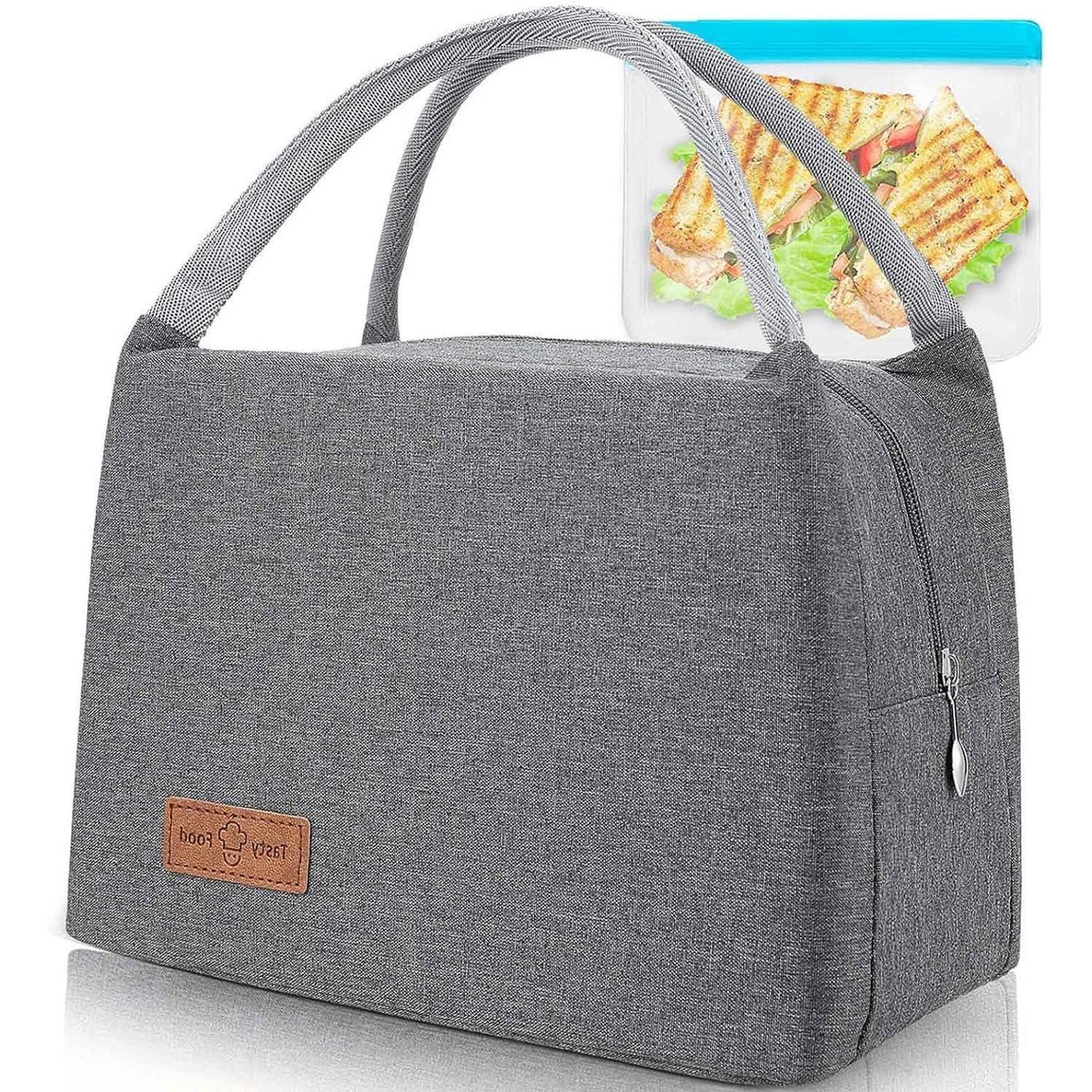 Isolierte Kühltasche für Lunch & Picknick – 8L, Grau