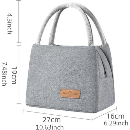Isolierte Kühltasche für Lunch & Picknick – 8L, Grau