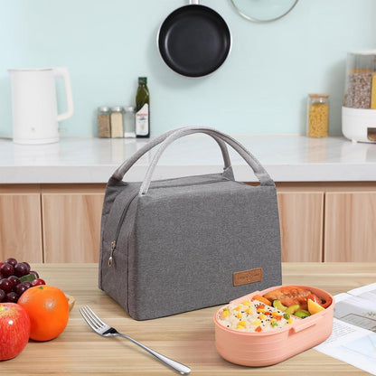 Isolierte Kühltasche für Lunch & Picknick – 8L, Grau