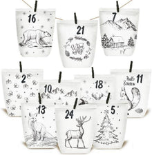 Adventskalender Weihnachtstüten zum Selber Basteln
