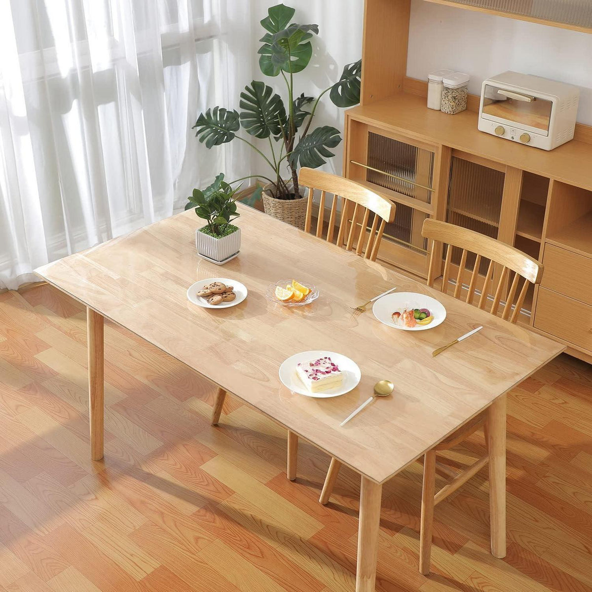 Transparente Tischfolie 2mm | 100x220cm | Schutz für Ihren Tisch
