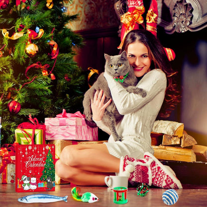 Katzen-Adventskalender 24-tlg. Interaktives Spielzeug Set