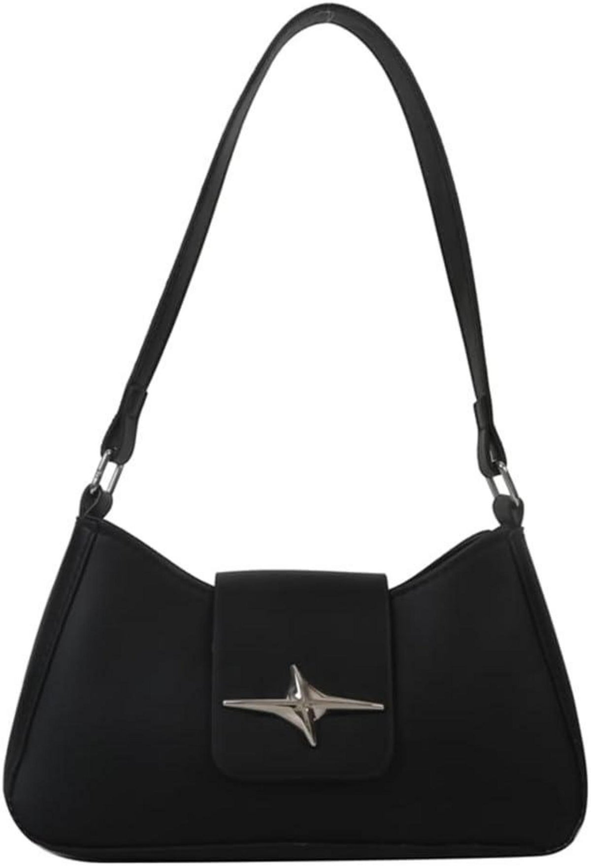 Kleine Damen Schultertasche Vintage Y2K Stil mit Reißverschluss