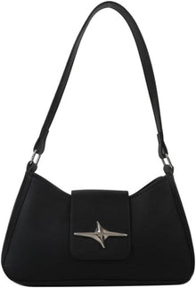 Kleine Damen Schultertasche Vintage Y2K Stil mit Reißverschluss