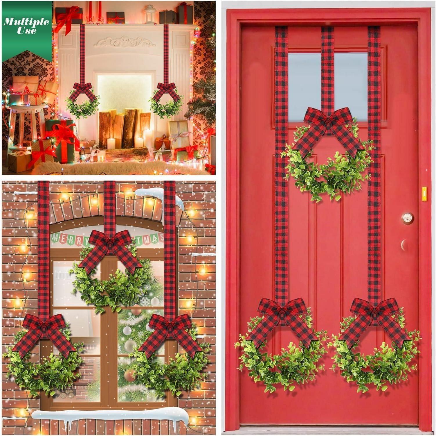 Weihnachtlicher Küchenschrankkranz Set 4 Stück 22CM Tür Dekoration