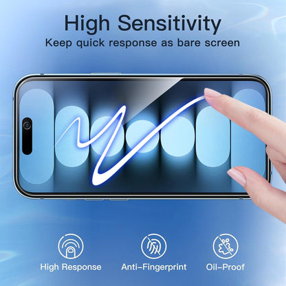 Sichtschutzschutzfolie iPhone 15 Plus 6,7 Zoll Gehärtetes Glas 2 Stück