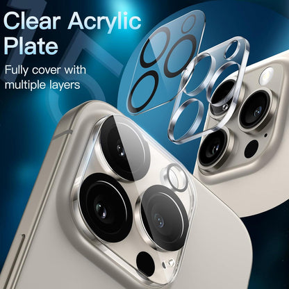 Kameraschutz 9H Panzer Glas iPhone 15 Pro Max, 3 Stück