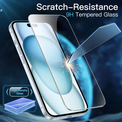 Schutzfolie für iPhone 15 Plus 6,7 Zoll Panzer Displayschutz HD Klar 3