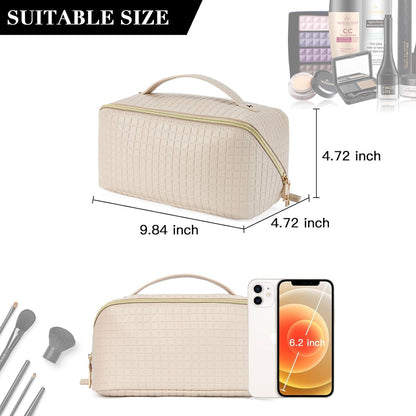 Kulturbeutel PU-Leder Reise-Kosmetiktasche Make-up Organizer