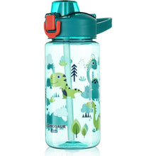 Kinder Trinkflasche mit Strohhalm 600ml Blau BPA-frei