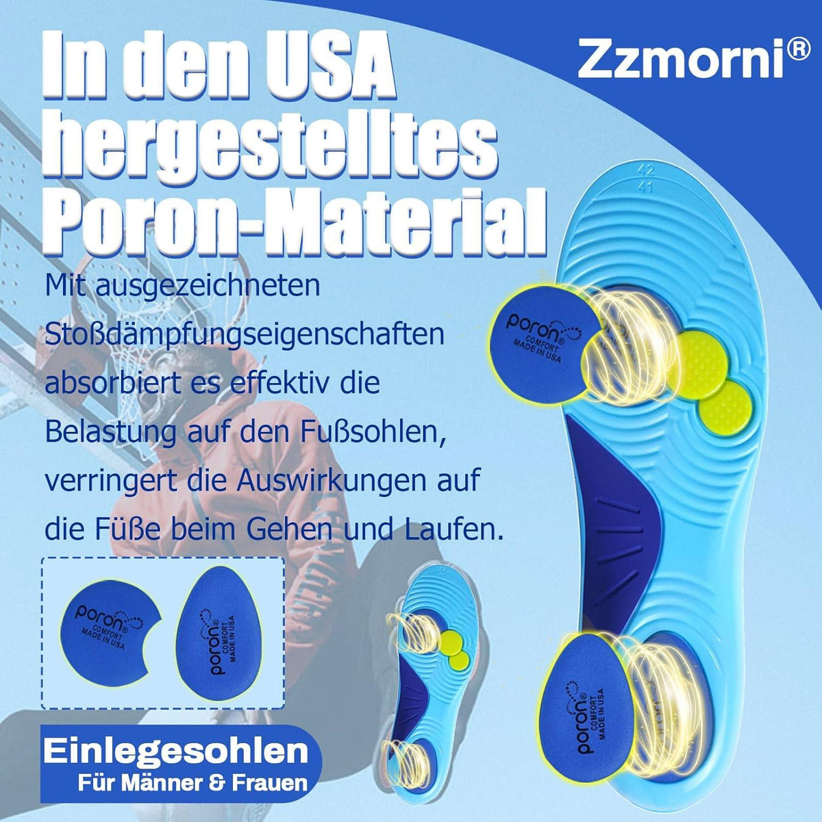 Orthopädische Einlegesohlen für Plattfüße und