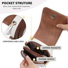 BOSTANTEN Damen Umhängetasche Leder Handytasche mit