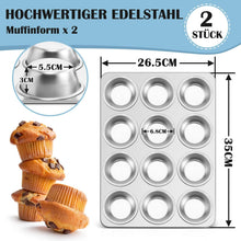Edelstahl Muffinform Set für perfekte Backergebnisse
